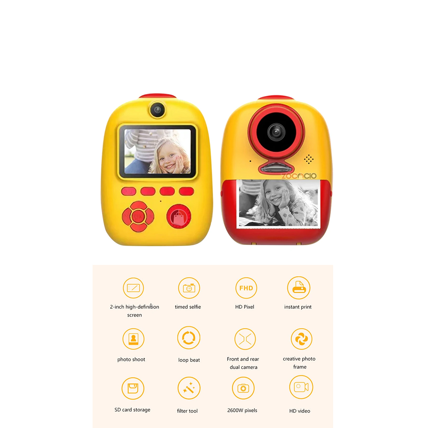 Cámara Digital Instantánea Para Niños