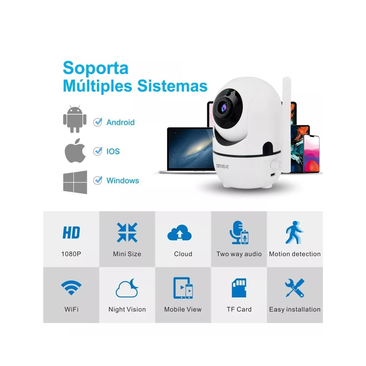 Cámara Robótica 360° 2.4G WiFi
