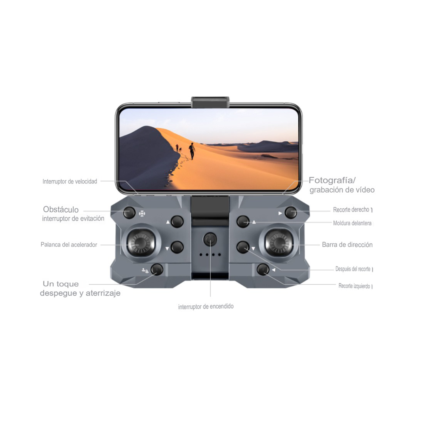 Drone WiFi 2.4G K7 Pro Cámara Dual HD