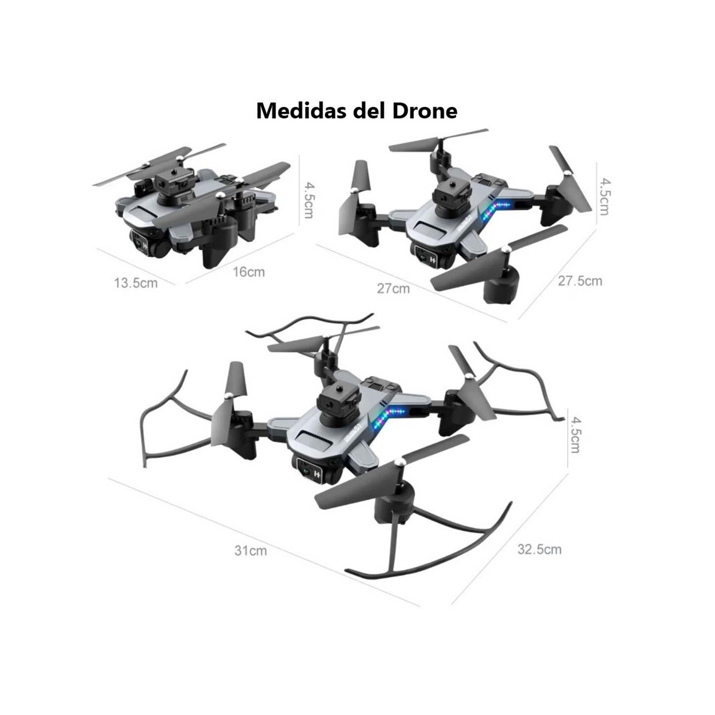 Drone WiFi 2.4G K7 Pro Cámara Dual HD